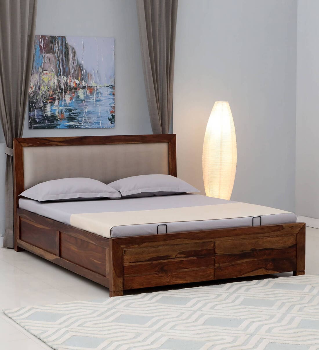 Sheesham wood deals bed pepperfry