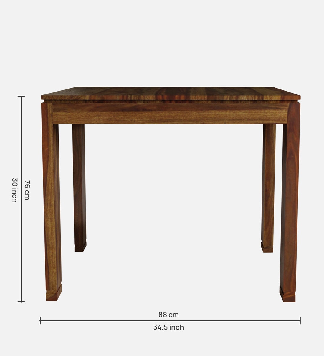 Buy Segur Sheesham Wood 4 Seater Dining Table In Provincial Teak Finish