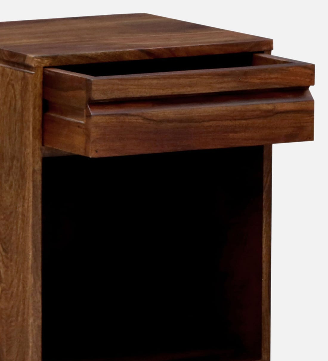 Buy Sencillo Sheesham Wood Lhs Bedside Table In Provincial Teak