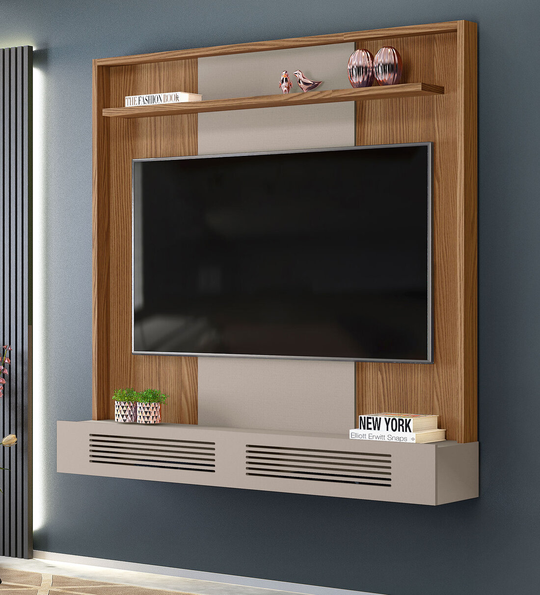 Buy Selene TV Unit in Carvalho Nobre & Griz Finish for TVs up to 60\ at ...