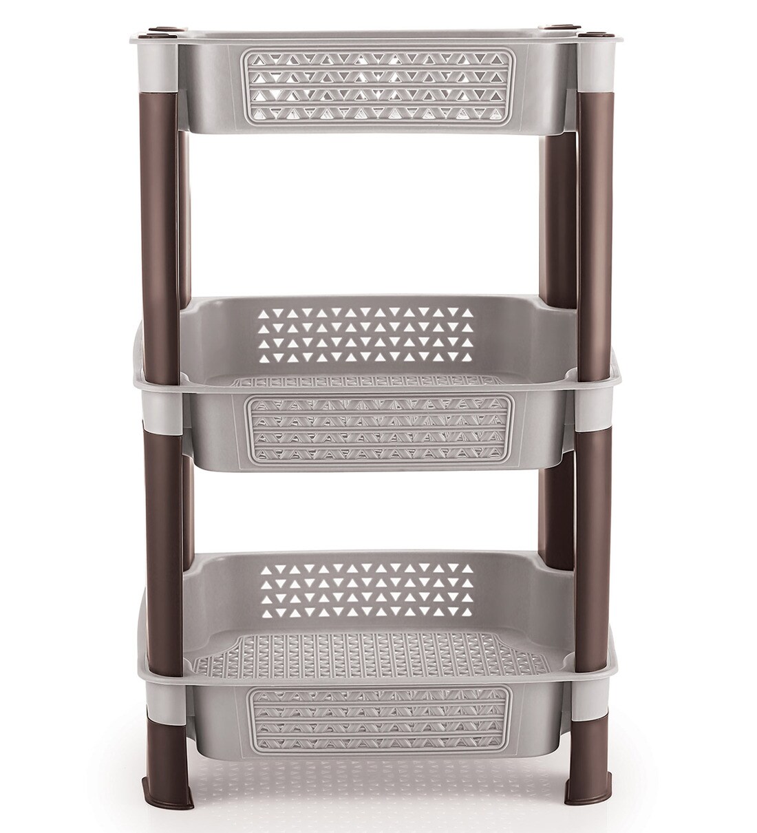 Buy Plastic 3 Tier Kitchen Storage Racks By Selvel Online - Kitchen