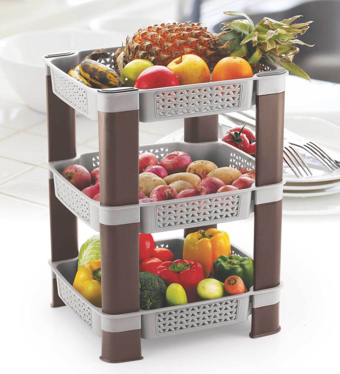 kitchen rack in plastic