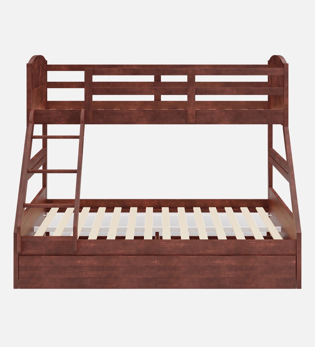 Buy Serene Solid Wood Bunk Bed In Brown Finish at 58% OFF by