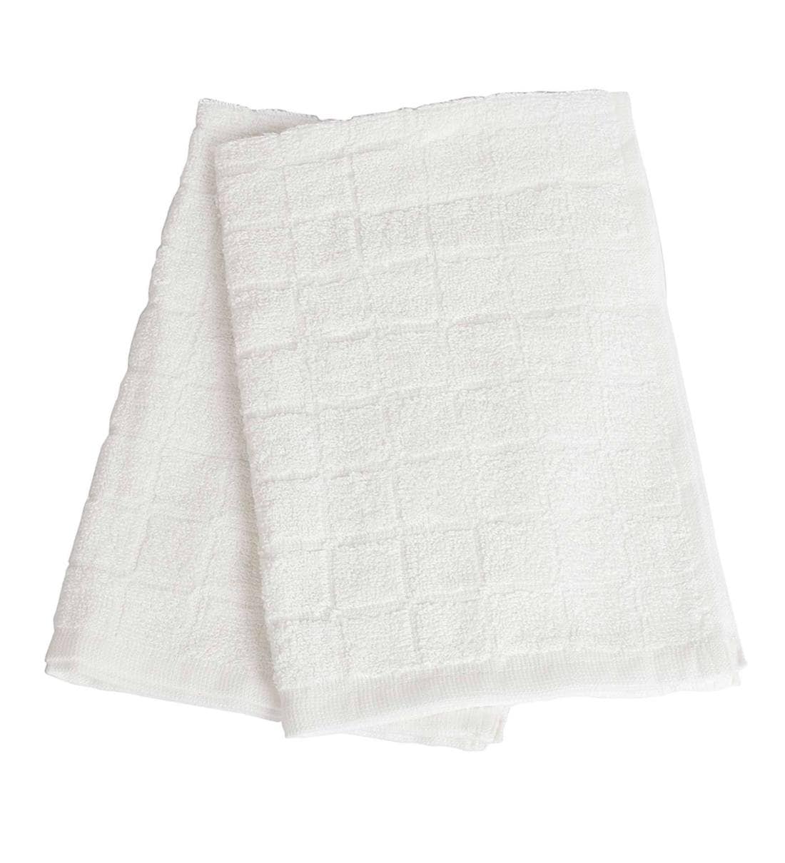 Buy White Cotton 280 GSM Set Of 2 Hand Towels By Softweave Online