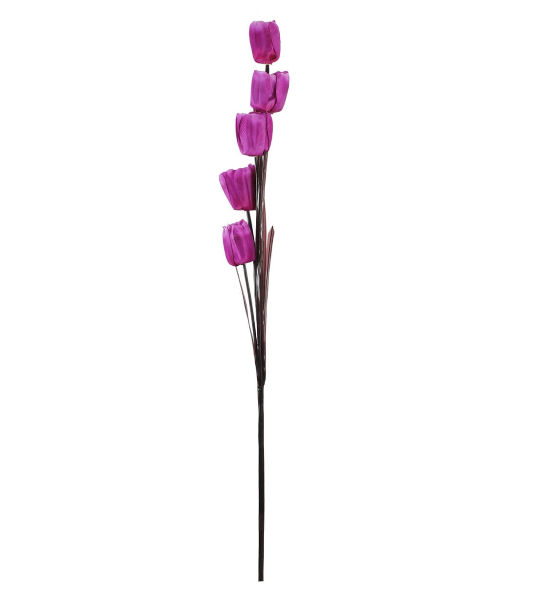 Buy Purple Artificial Tulip Flower Stick, Set of 4 by Fourwalls Online