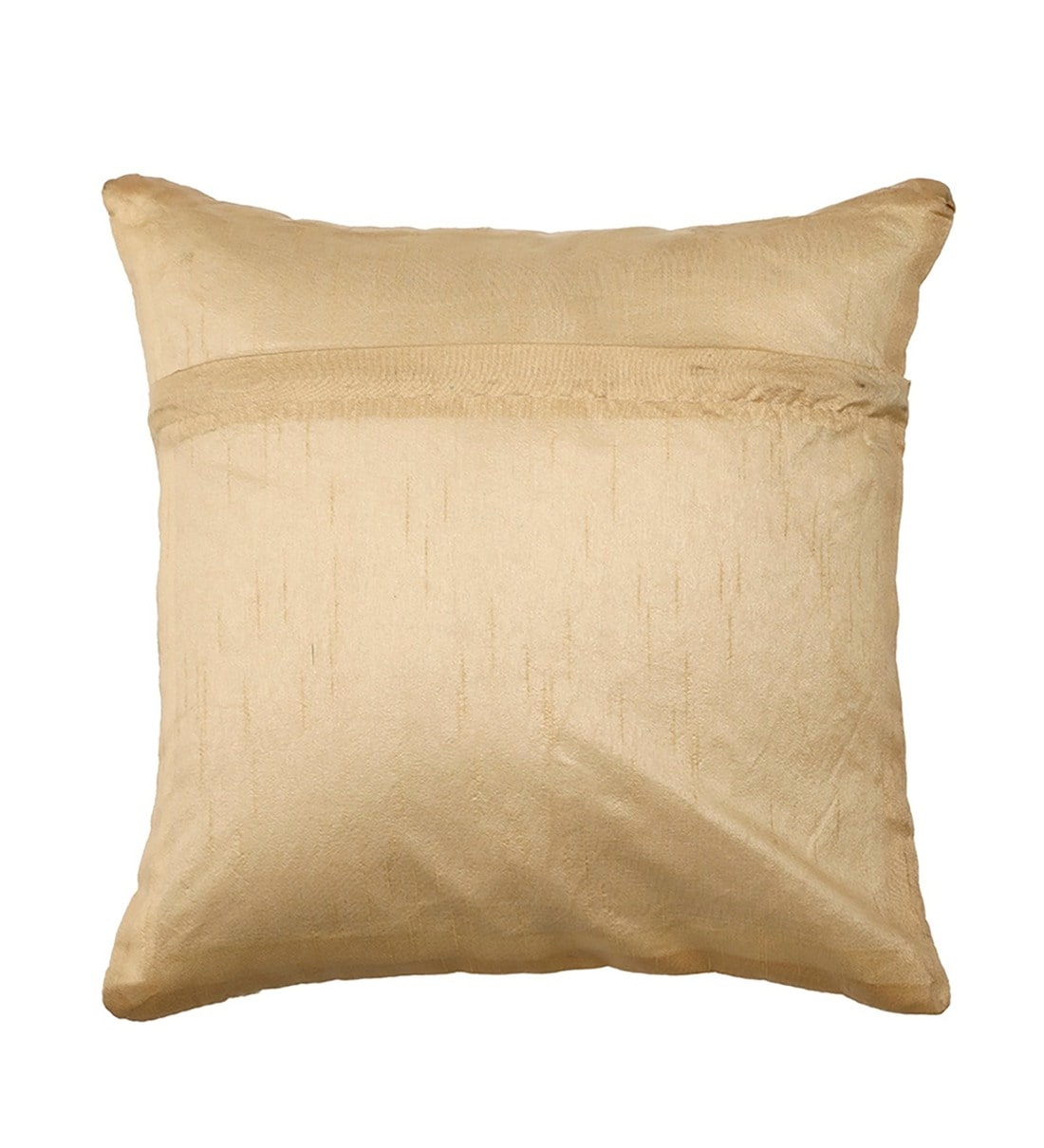 Buy Foil Printed Jute Traditional Pattern 16X16 Inch Cushion Covers