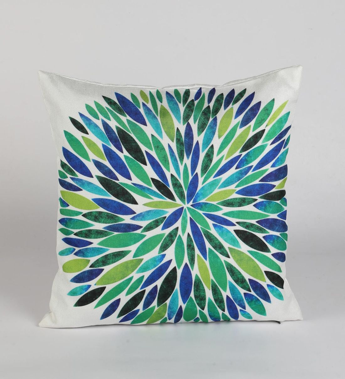 Buy Jute Geometric Pattern 16x16 Inch Cushion Covers (Set Of 5) by B7 Creations Online