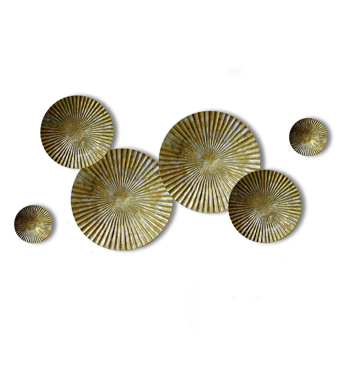 Buy Wrought Iron Abstract Wall Art In Gold By Craftter Online