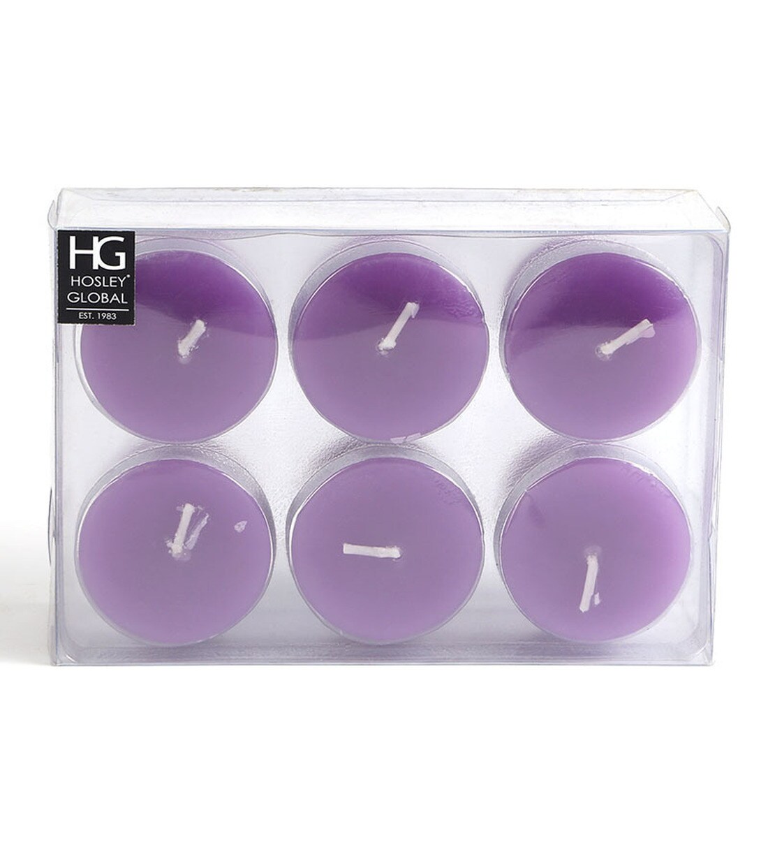 Buy Lavender Fields Aroma Set of 6 Scented Candles by Hosley Online