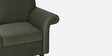 Selene 3 Seater Fabric Sofa In Chestnut Brown Colour