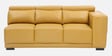 Seranova Leatherette Corner Sofa With Adjustable Headrests in Mustard Yellow Colour