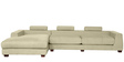 Ranger Fabric RHS Sectional Sofa in Beige Colour