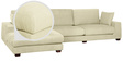 Ranger Fabric RHS Sectional Sofa in Beige Colour