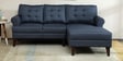 Serena Fabric LHS Sectional Sofa (2 + Lounger) In Blue Colour