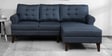 Serena Fabric LHS Sectional Sofa (2 + Lounger) In Blue Colour