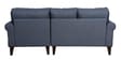 Serena Fabric LHS Sectional Sofa (2 + Lounger) In Blue Colour