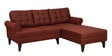 Serena Fabric LHS Sectional Sofa (2 + Lounger) In Garnet Red Colour