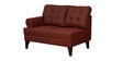 Serena Fabric LHS Sectional Sofa (2 + Lounger) In Garnet Red Colour