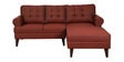 Serena Fabric LHS Sectional Sofa (2 + Lounger) In Garnet Red Colour
