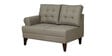 Serena Fabric LHS Sectional Sofa (2 + Lounger) In Sandy Brown Colour