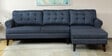 Serena Fabric LHS Sectional Sofa (3 + Lounger) In Blue Colour