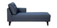 Serena Fabric LHS Sectional Sofa (3 + Lounger) In Blue Colour