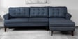 Serena Fabric LHS Sectional Sofa (3 + Lounger) In Blue Colour