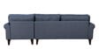 Serena Fabric LHS Sectional Sofa (3 + Lounger) In Blue Colour