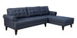 Serena Fabric LHS Sectional Sofa (3 + Lounger) In Blue Colour