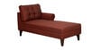 Serena Fabric LHS Sectional Sofa (3 + Lounger) In Garnet Red Colour