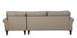 Serena Fabric LHS Sectional Sofa (3 + Lounger) In Sandy Brown Colour