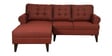 Serena Fabric RHS Sectional Sofa (2 + Lounger) in Garnet Red Colour