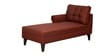 Serena Fabric RHS Sectional Sofa (2 + Lounger) in Garnet Red Colour