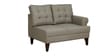 Serena Fabric RHS Sectional Sofa (2 + Lounger) in Sandy Brown Colour