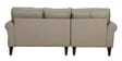 Serena Fabric RHS Sectional Sofa (2 + Lounger) in Sandy Brown Colour