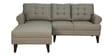 Serena Fabric RHS Sectional Sofa (2 + Lounger) in Sandy Brown Colour