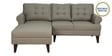 Serena Fabric RHS Sectional Sofa (2 + Lounger) in Sandy Brown Colour