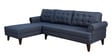 Serena Fabric RHS Sectional Sofa (3 + Lounger) in Blue Colour
