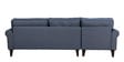 Serena Fabric RHS Sectional Sofa (3 + Lounger) in Blue Colour
