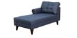 Serena Fabric RHS Sectional Sofa (3 + Lounger) in Blue Colour