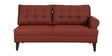 Serena Fabric RHS Sectional Sofa (3 + Lounger) in Garnet Red Colour