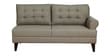 Serena Fabric RHS Sectional Sofa (3 + Lounger) in Sandy Brown Colour