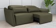 Serena Leatherette 3 Seater Sofa With With Extendable Seat In Green Color