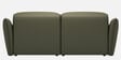 Serena Leatherette 3 Seater Sofa With With Extendable Seat In Green Color