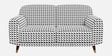 Serenee Classic Houndstooth 2 Seater Upholstered Sofa Serenee Classic Houndstooth 2 Seater Upholstered Sofa