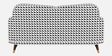 Serenee Classic Houndstooth 2 Seater Upholstered Sofa Serenee Classic Houndstooth 2 Seater Upholstered Sofa