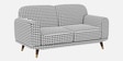 Serenee Classic Houndstooth 2 Seater Upholstered Sofa Serenee Classic Houndstooth 2 Seater Upholstered Sofa