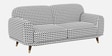Serenee Classic Houndstooth 3 Seater Upholstered Sofa Serenee Classic Houndstooth 3 Seater Upholstered Sofa