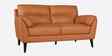 Sereno Leather Fabric 2 Seater Sofa Set In Brown Colour