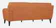 Sereno Leather Fabric 3 Seater Sofa Set In Brown Colour